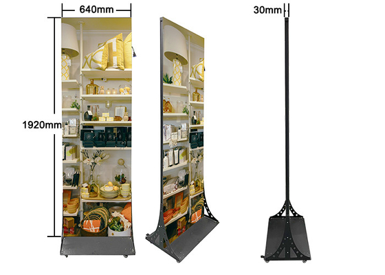 All-in-one Double Side Ultra Thin Poster màn hình LED trong nhà Di chuyển
