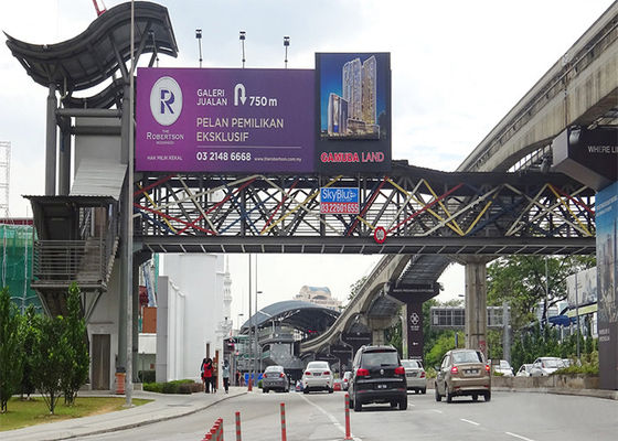 Màn hình LED đầy đủ màu ngoài trời không đồng bộ Màn hình LED 3G / WIFI P8 6000 Nits Chống thấm nước