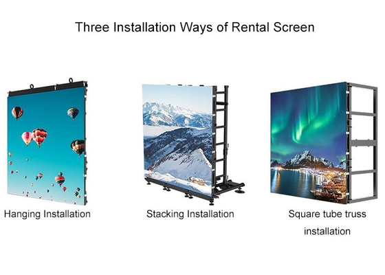 7680Hz Tỷ lệ làm mới cao P2.6 Trong nhà thuê màn hình LED trên sân khấu Độ phân giải tốt