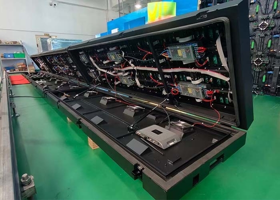 P4 Màn hình LED ngoài trời gắn tường Đối với quảng cáo Tủ lật phía trước Bảo trì tủ trước khi chống mưa