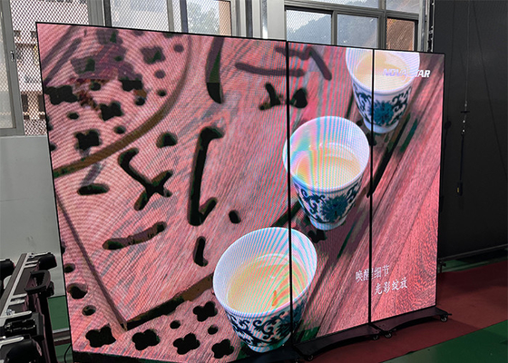 Trung tâm mua sắm Digital Information Sign Di động LED Poster Screen Khung kim loại