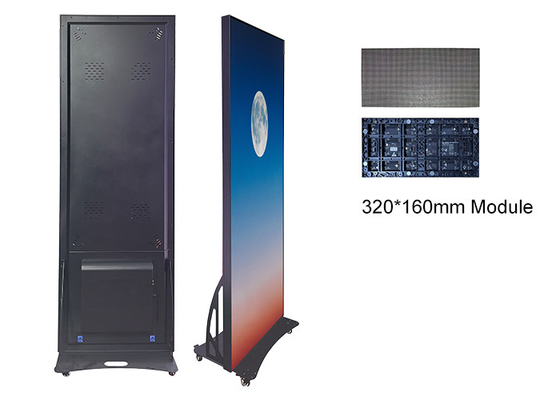640 * 1920mm p1.86 Poster LED Display Nhà máy cung cấp Bảng quảng cáo trong nhà