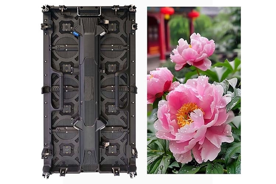 P4.8 HD Màn hình LED cho thuê 16-Bit Grayscale 7680Hz Tỷ lệ làm mới cho màn hình sân khấu và bán lẻ năng động