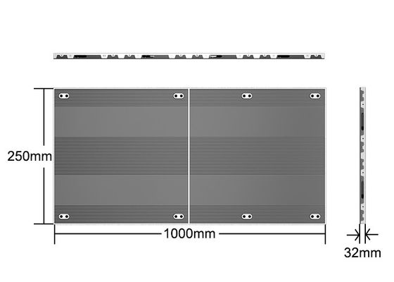 New Design Ultra Thin 32mm Thickness Aluminum Indoor LED Video Wall