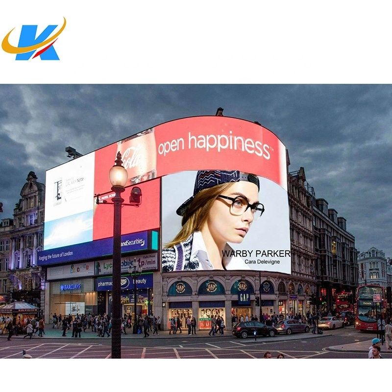 P10 Bảng quảng cáo LED ngoài trời 6500cd / m2 Hiển thị đầy màu