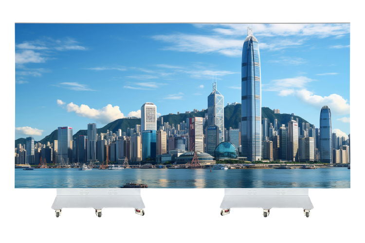 KAILITE P1.25 Indoor 2x2m Foldable LED Poster Screen 1600x1600 Pixels 33mm Ultra Thin Aluminum Cabinet